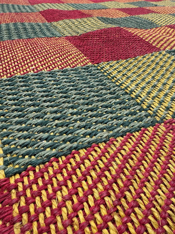 Grande Tappeto Kilim Scandinavo in Juta anni '60, Tappeti, Tessile, Multicolore (foto 4 di 15)
