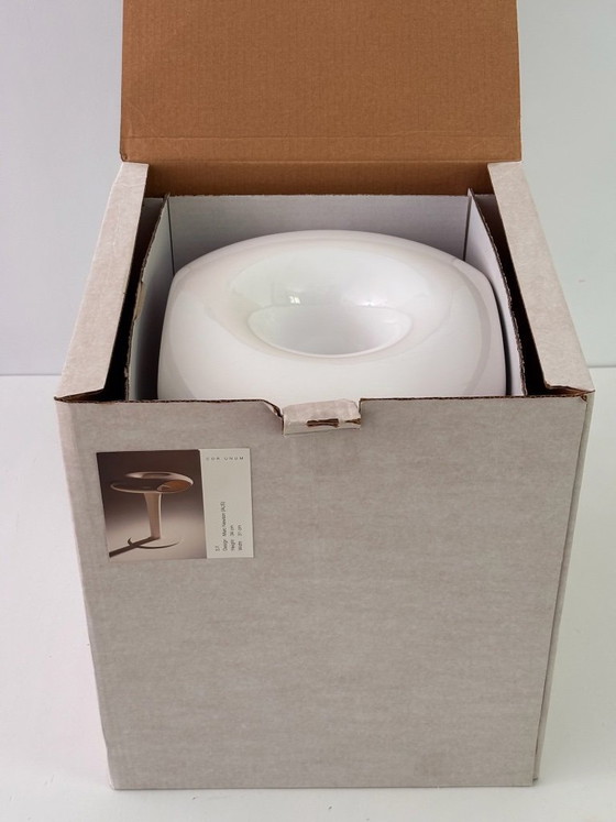 Image 1 of Marc Newson Sci-Fi Vase for Cor Unum, 1993, White Glazed Ceramic, New in Original Box, Signed