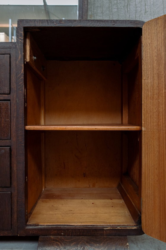 Image 1 of 1930s art deco grand mirror vanity