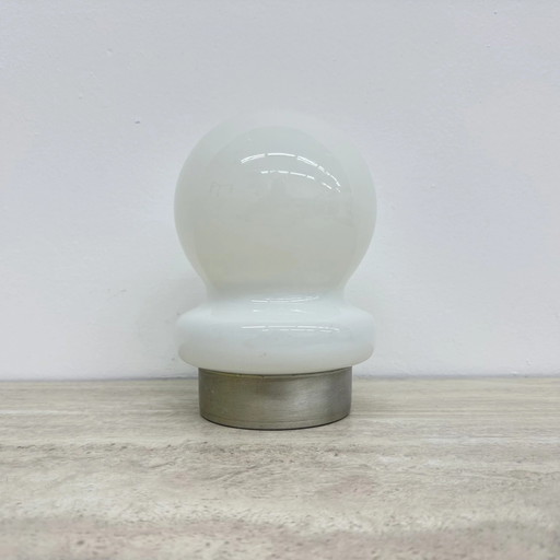 Mid-century glass table lamp , 1970s Italy