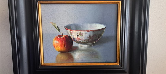 Image 1 of Still life with apple and bowl by Rob Ritchie