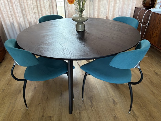 Image 1 of 4 vintage postmodern tripod Lande Artifort chairs