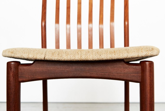 Image 1 of Svend Åge Madsen Teak Dining Chairs for Nørre Broby Maskinsnedkeri