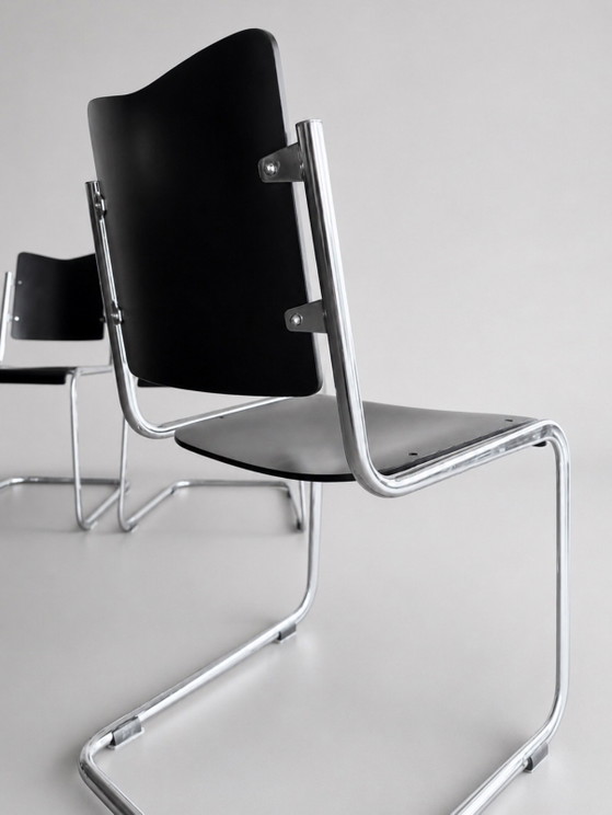 Image 1 of Set of 4 Vintage Tecta B11 Cantilever Chairs, Jean Prouve