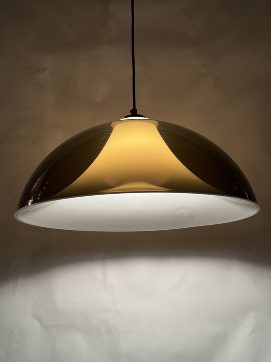 Image 1 of Vintage Artimeta Elio Martinelli hanglamp, jaren 70, mid-century space age stijl.