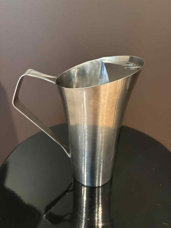 Image 1 of Pitcher Jug stainless steel Stelton design Arne Jacobsen.