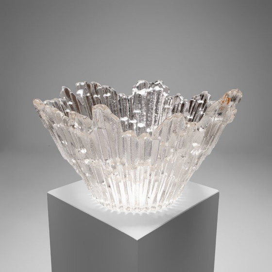 ‘Norrsken’ grote glazen kom van Tauno Wirkkala voor Humppila Oy, Finland, jaren 70 – Schalen, Glass (photo 6 of 6)