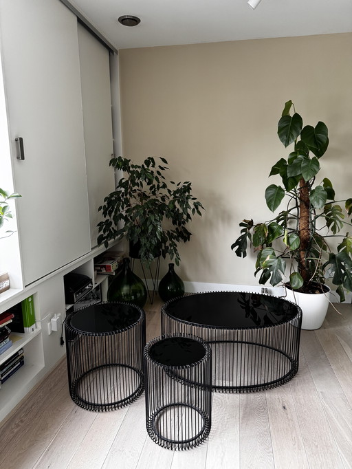 Kare Draad Salontafel en Bijzettafels