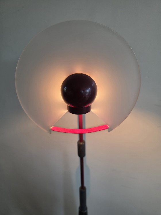 Lampe Arteluce Made In Italy Lampe Vintage Postmoderne – Lampadaires, Glass, Metal (photo 10 of 11)