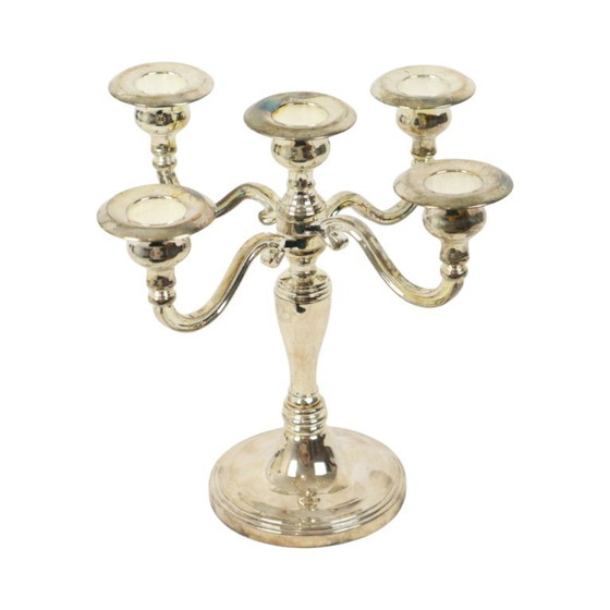 Image 1 of Portavelas antiguo chapado en plata