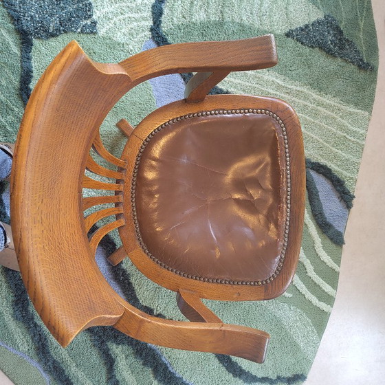 Chaise de bureau britannique vintage – Bell-Barn, Chaises de bureau, Bois (photo 4 of 6)