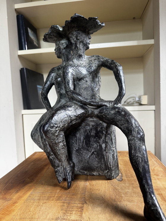 Image 1 of Saskia Pfaeltzer – "Bruidspaar" Large Bronze Sculpture (2002)