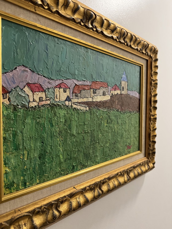 Image 1 of Post-Impressionist Landscape Painting