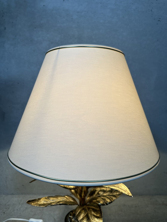 Image 1 of Lampe de table vintage de style Hollywood Regency « palmier »