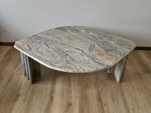 Tavolino da caffè in marmo italiano anni '80