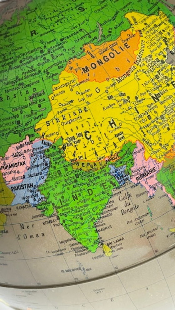 Image 1 of Illuminated Earth Globe Made in Italy