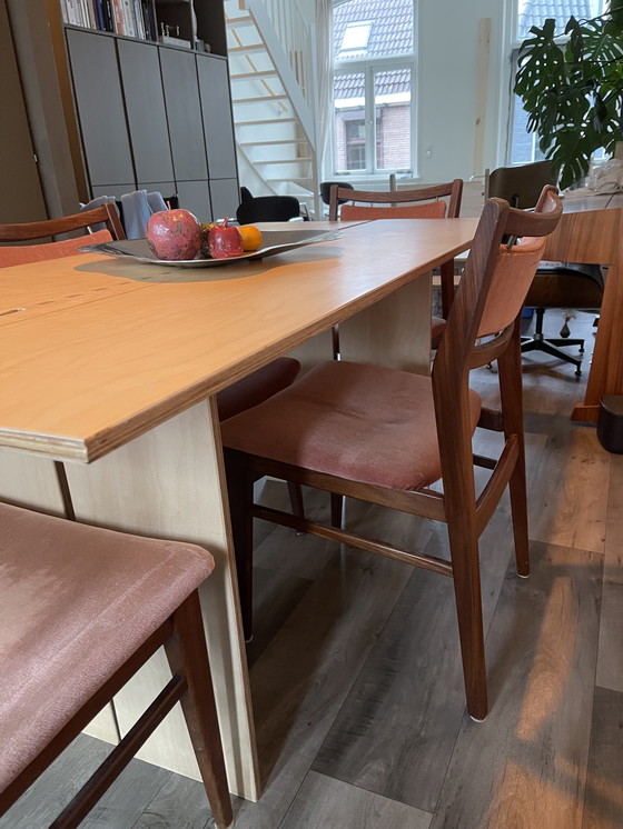 Image 1 of 4 Danish design chairs made of Teak