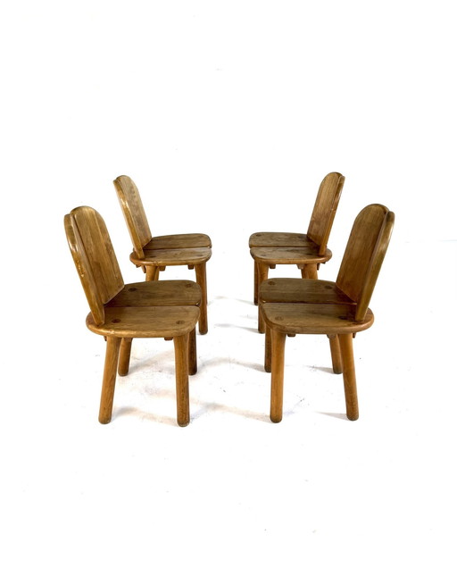 8x vintage eetkamerstoel model ‘Opus’ Berghammer ‘80