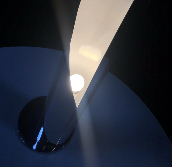 Image 1 of Vintage vloerlamp - Vlam - Roestvrij staal - Space Age - 1970