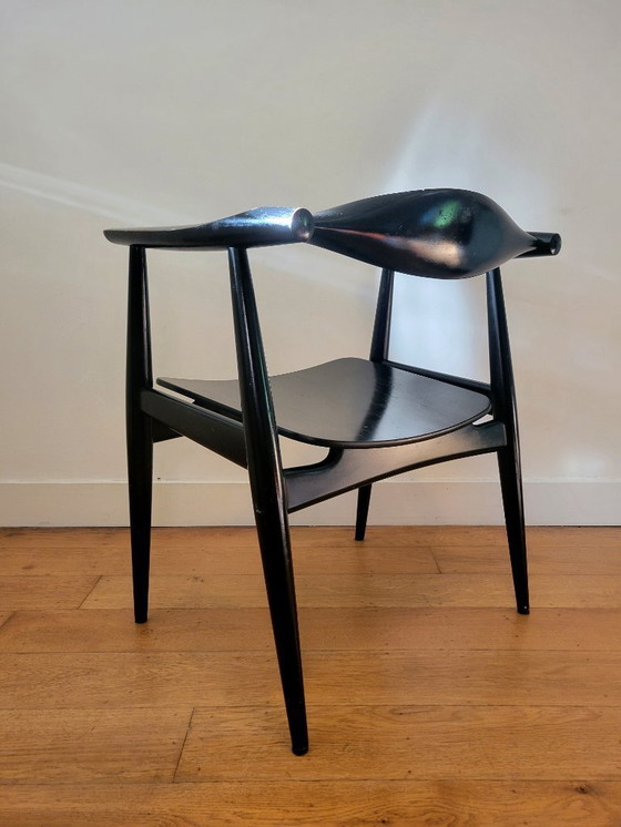 Image 1 of Sedia vintage CH35 di Hans J. Wegner per Carl Hansen 1959