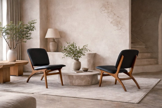 Image 1 of Sedie Jylland vintage Mid-Century moderne di Jio Möbler, Svezia, 1953, set di 2