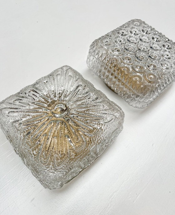 Image 1 of Set of 2 Limburg Glashütte ceiling lamps, 1960s