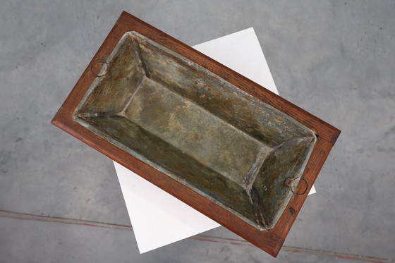 Image 1 of Jardinera Art Déco rectangular en madera, Francia 1920