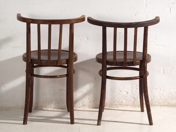 Antike Sessel im Thonet-Stil aus Bugholz – Mitteleuropa, circa 1930 - 2er-Set Stühle #3 (photo 37 of 40)