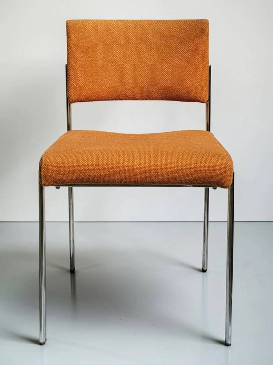 Sedia design vintage, struttura tubolare cromata, anni '60-'70. – Sedie da pranzo, Metal, Scandinavian (photo 2 of 9)