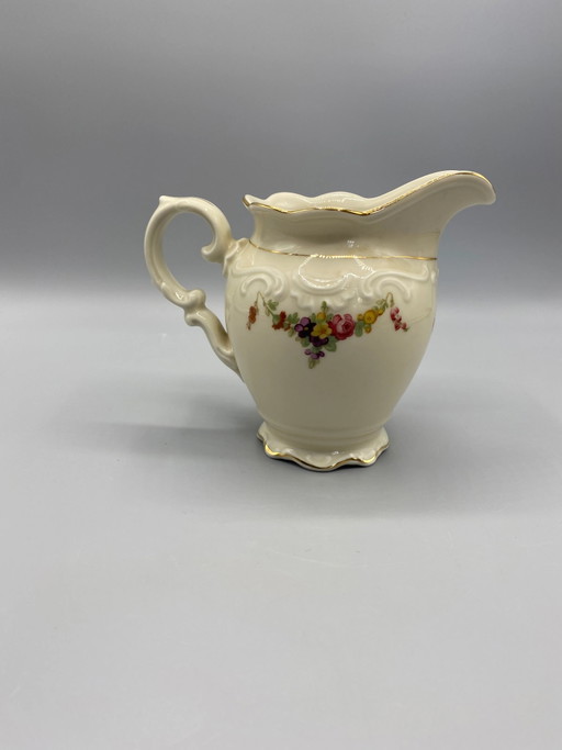 Schumann Arzberg Bavaria Porcelain Milk Jug with Floral Design