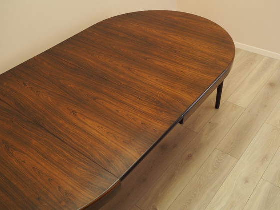 Image 1 of Round rosewood table, Danish design, 1960s, designer: Harry Østergaard, manufacturer: Randers Møbelfabrik