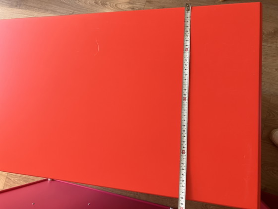 Image 1 of Cassettiera modulare originale Montana Furniture con 6 cassetti, colore rosso acceso.

