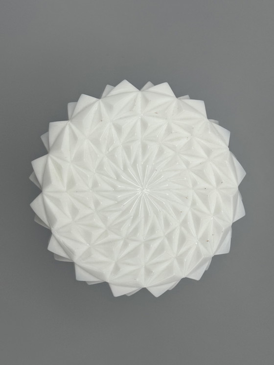 Image 1 of Stylish mid-century corodex ceiling lamp with a sculptural structure