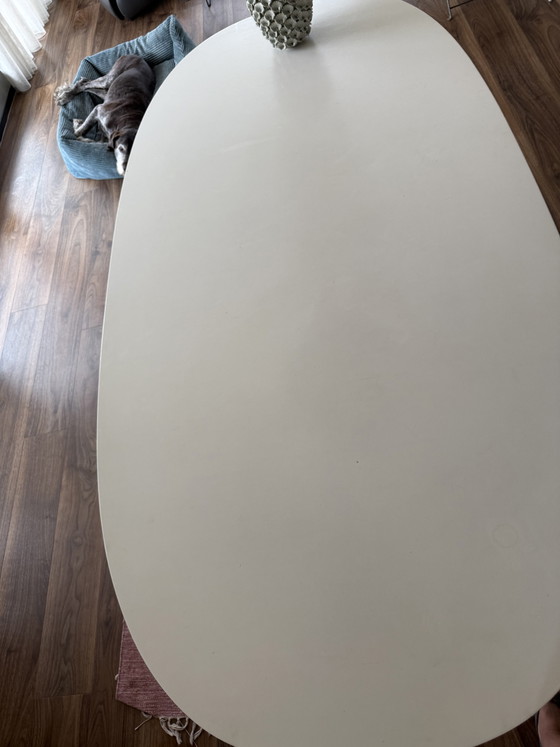 Fritz Hansen Large Dining Table – Metal, Wood (photo 3 of 8)