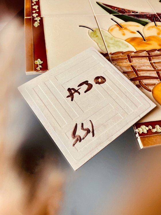 Image 1 of Majolica fruit basket "tiles"