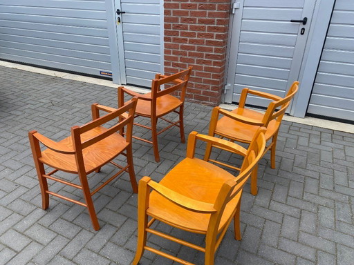 Set Of 4 Vintage Marocca Dining Chairs By Vico Magistretti For DePadova