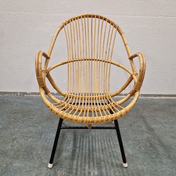 Image 1 of Vintage Bamboo Armchair