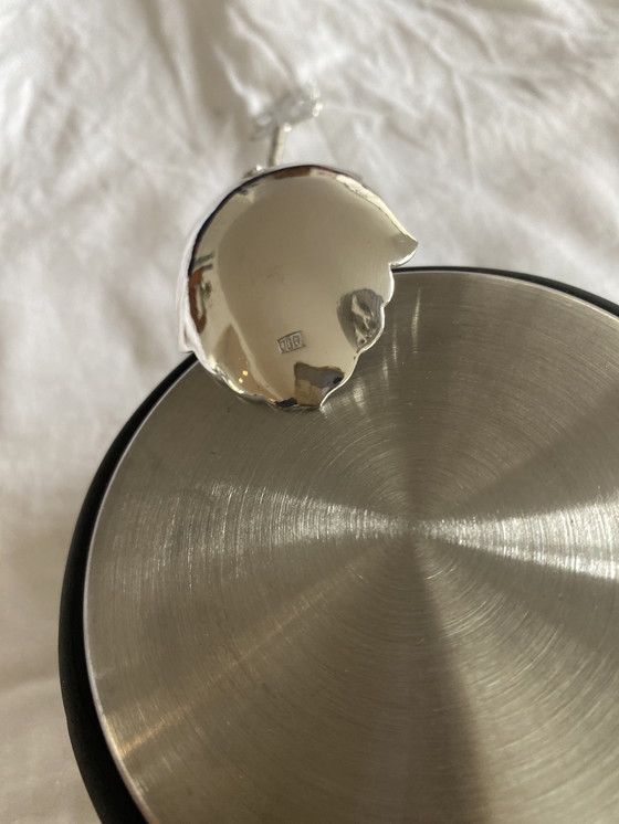 Image 1 of Silver djokja sugar spoon with wajang doll, Indonesia, 800