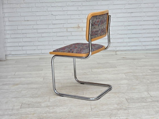 Image 1 of Juego de 4 sillas de comedor italianas de estilo Bauhaus, de la década de 1970.