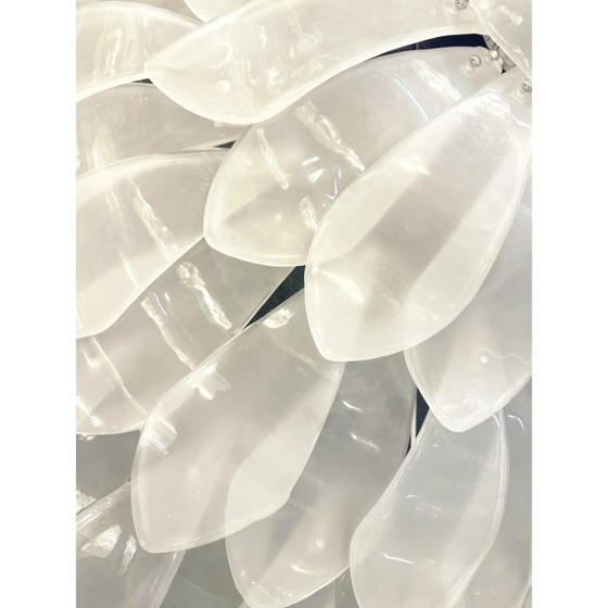 Image 1 of Artistic Contemporary Sanded Glass Flush Mount by SimoEng