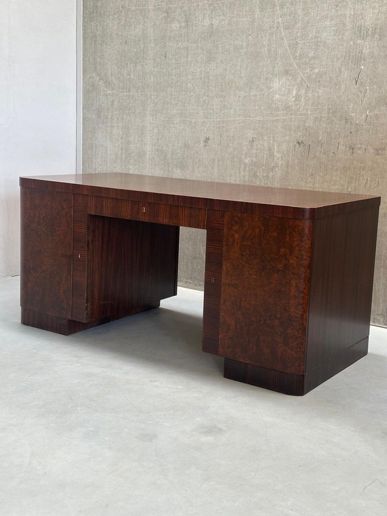 Image 1 of Scrivania Art Déco in ebano - Bruno Paul