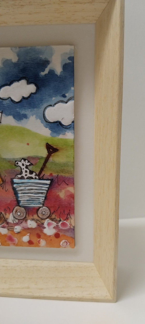 Image 1 of PEINTURE ORIGINALE ENCADRÉE