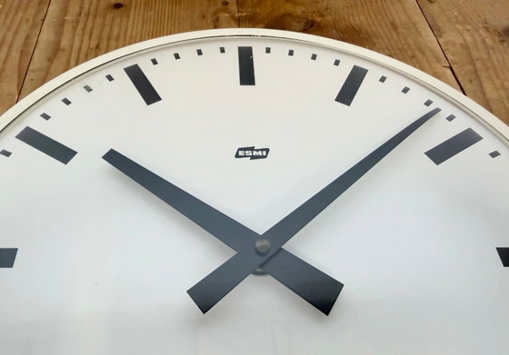 Image 1 of Orologio da parete vintage in bachelite bianca di ESMI, anni '80