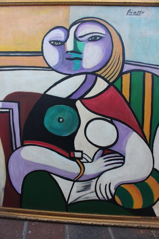 Image 1 of Pablo Picasso Oil Painting Blue Period
