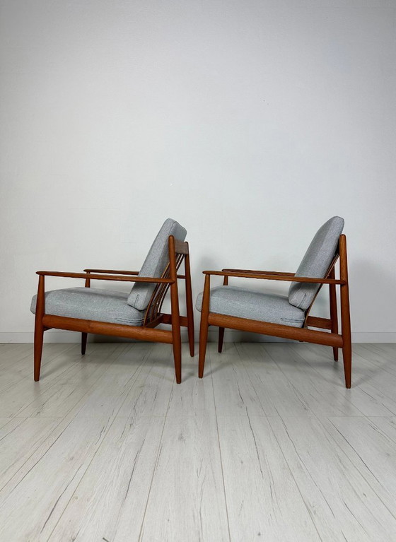 Image 1 of 1/2 Vintage Model 118 Teakhouten Loungestoel van Grete Jalk voor France & Daverkosen, Deens design, jaren 1950