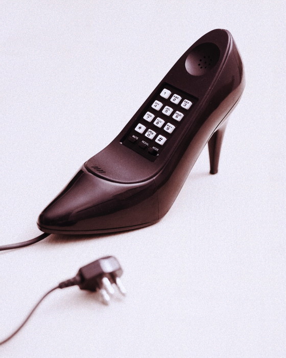 Image 1 of Vintage Telecom Columbia "Tacco" telefoon uit 1987 – Iconisch design uit de jaren 80