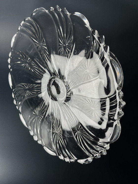 Image 1 of Alzata per torte Val Saint Lambert – Collezione “Bambous et Étoiles”.