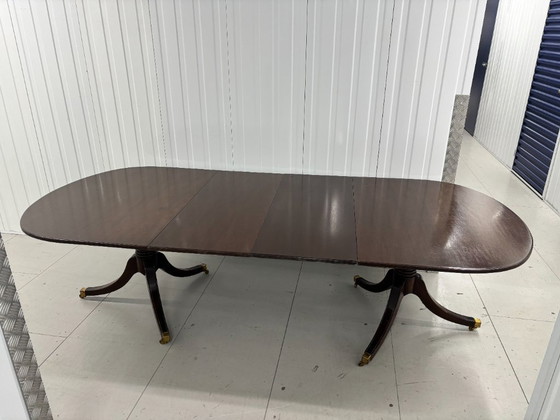 Image 1 of Antique mahogany extension table