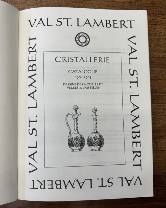Image 1 of Val Saint Lambert - 6 kristallen glazen - handgeslepen - servies "Yvette" - vermeld in de catalogus van 1904-1905

