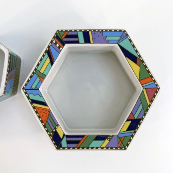 Image 1 of Pair of Ashtrays Scenario Metropol by Barbara Brenner for Rosenthal, 1990s